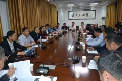 郑州市周口商会会长赵书玉一行参加商水县项目投资座谈会
